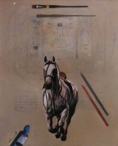 LEAP IN ART (LEONARDO'S CIRCLE & HORSE) 